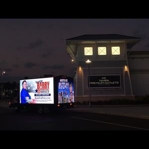Mobile media led billboard truck